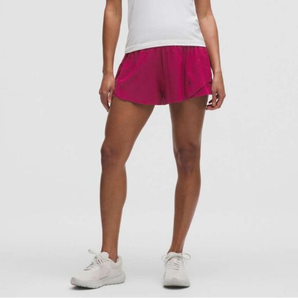 Lululemon Shake It Out High-Rise Running Short 2.5" Magenta Smoke - Picture 1 of 9